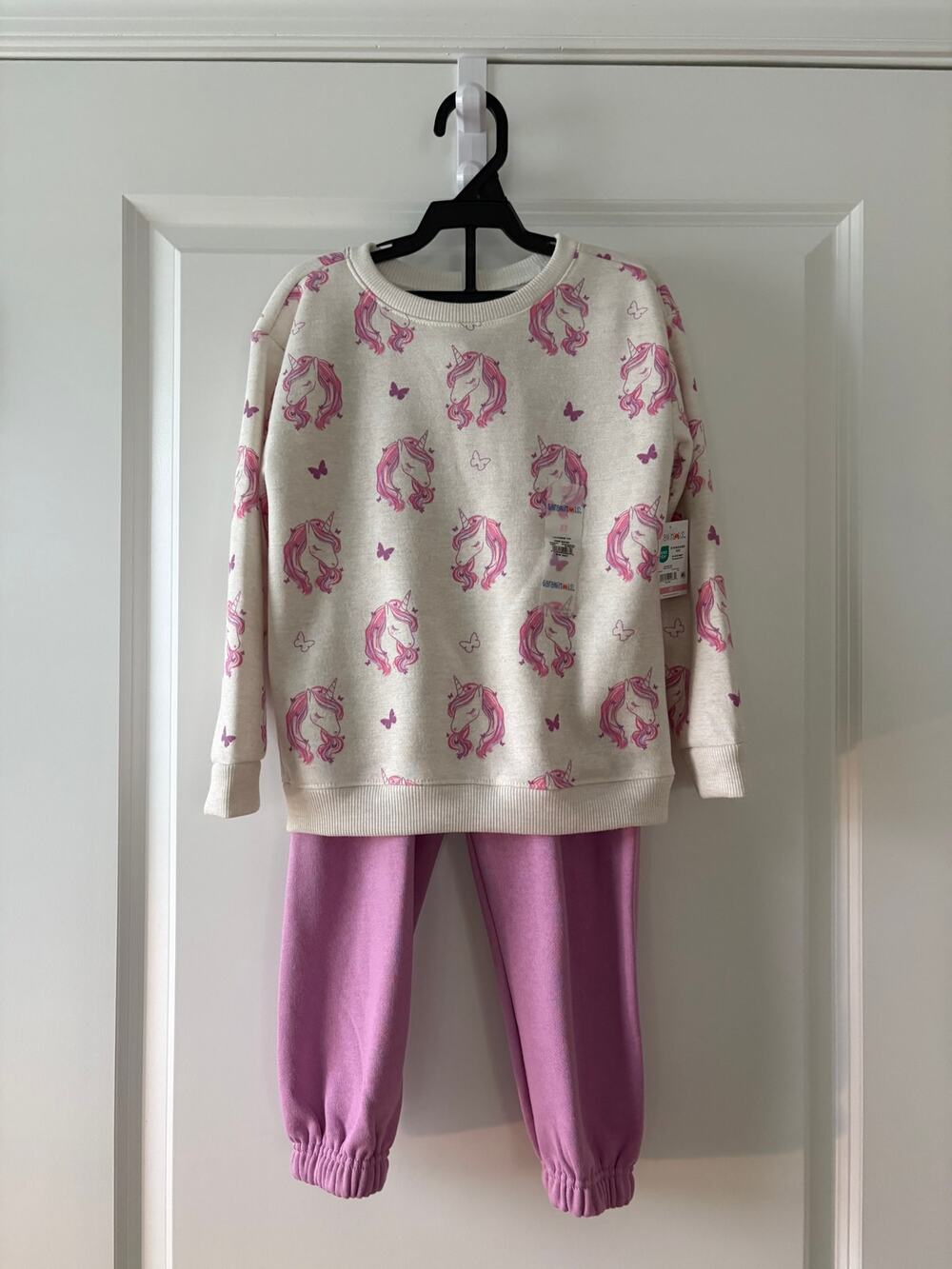 Garanimals Girl Fleece Sweatshirt and Jogger Pants Set 5T